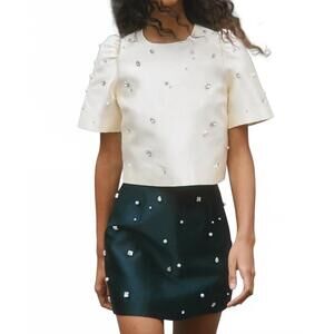 NEW HUNTER BELL olivia top in ivory